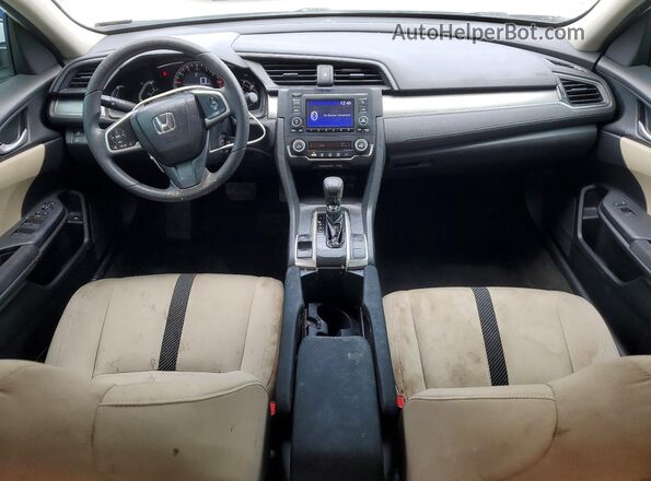 2HGFC2F55JH591795 2018 HONDA CIVIC Белый Вид панели приборов