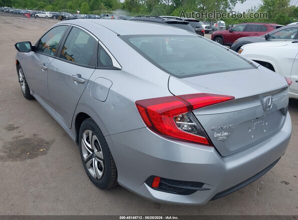 2HGFC2F55JH592803 2018 HONDA CIVIC Серебряный Задняя левая четверть