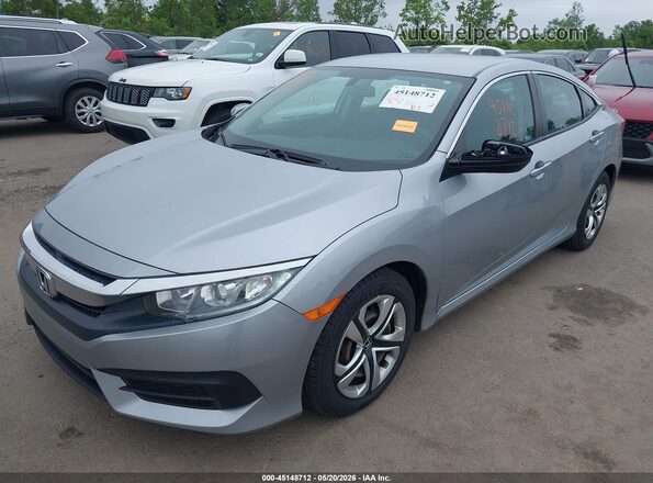 2HGFC2F55JH592803 2018 HONDA CIVIC Серебряный Передняя левая четверть