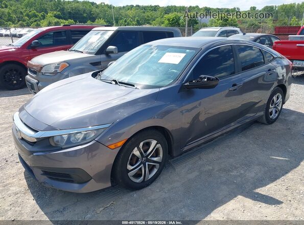 2HGFC2F55JH609471 2018 HONDA CIVIC Gray Przód lewy