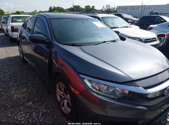 2HGFC2F55JH609471 2018 HONDA CIVIC Gray Widok wnętrza z tyłu