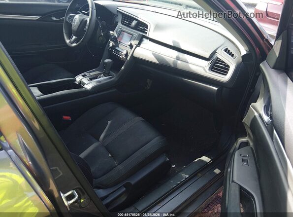 2HGFC2F55JH609471 2018 HONDA CIVIC Gray Widok wnętrza z przodu