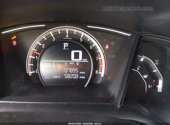 2HGFC2F55JH609471 2018 HONDA CIVIC Gray Widok tylnych siedzeń