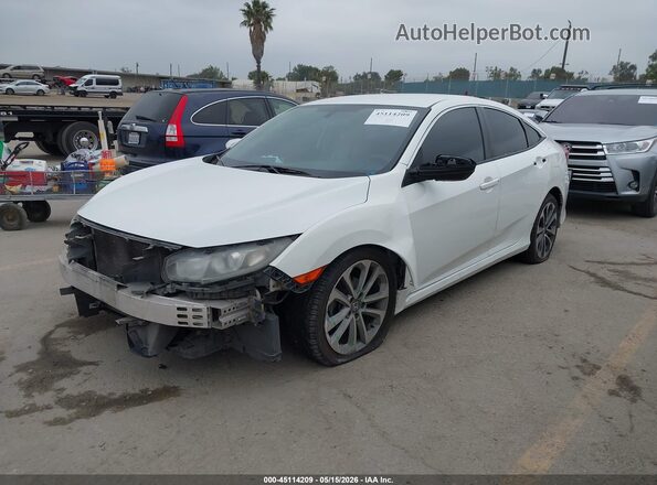 2HGFC2F56GH547832 2016 HONDA CIVIC Белый Передняя левая четверть
