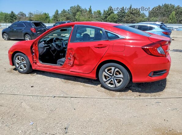 2HGFC2F56HH519756 2017 HONDA CIVIC Red Հետևի ձախ
