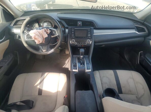 2HGFC2F56HH520132 2017 HONDA CIVIC Белый Вид панели приборов
