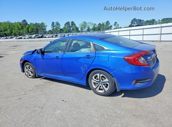 2HGFC2F56JH535655 2018 HONDA CIVIC Blue Задня ліва чверть