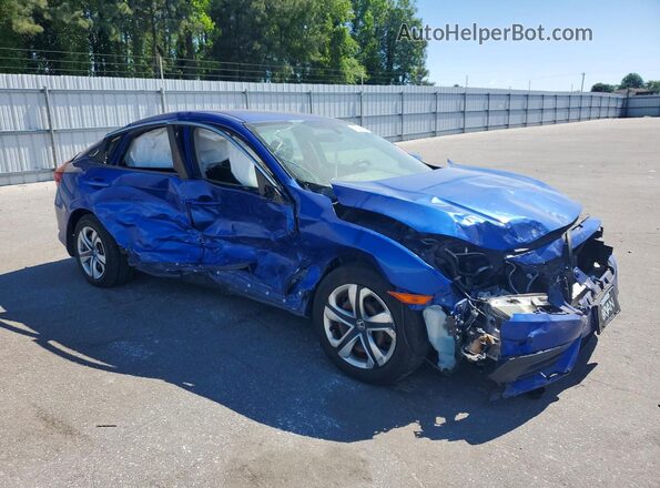 2HGFC2F56JH535655 2018 HONDA CIVIC Blue Передня права чверть
