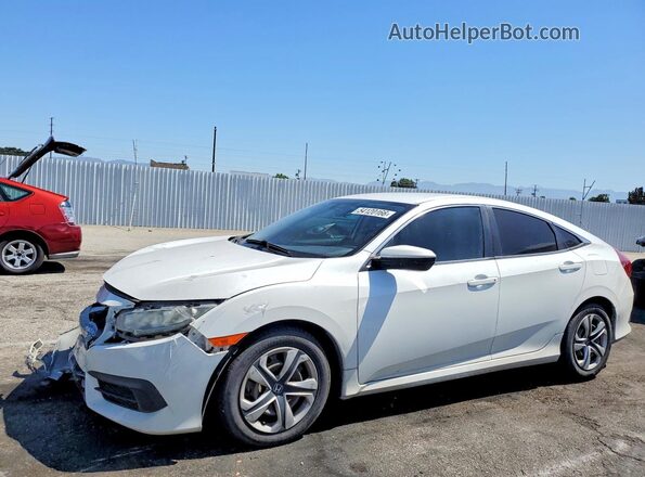 2HGFC2F56JH543027 2018 HONDA CIVIC Белый Передняя левая четверть