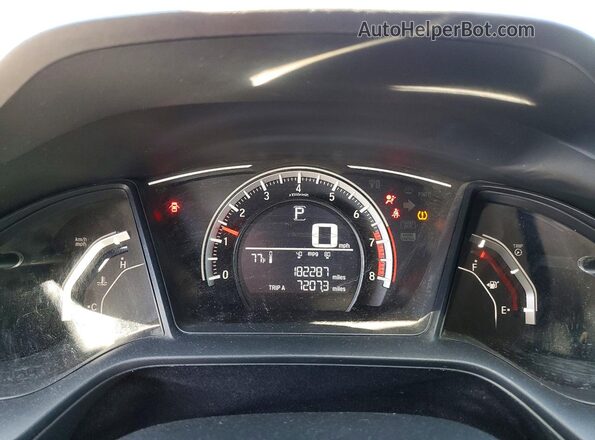 2HGFC2F56JH543027 2018 HONDA CIVIC Белый Вид щитка приборов