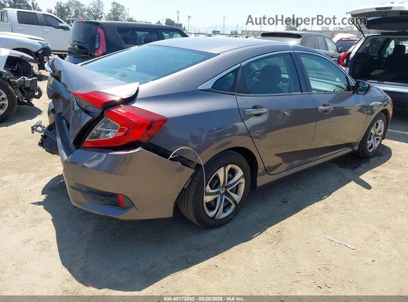 2HGFC2F57GH565918 2016 HONDA CIVIC Серый Задняя правая четверть