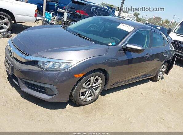 2HGFC2F57GH565918 2016 HONDA CIVIC Серый Передняя левая четверть