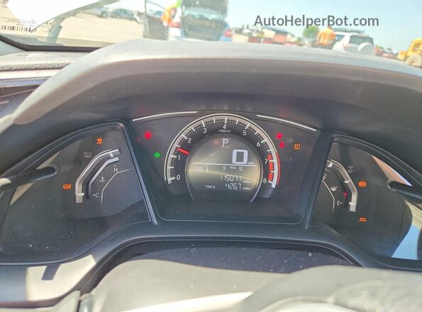 2HGFC2F58HH535490 2017 HONDA CIVIC White Widok zestawu wskaźników
