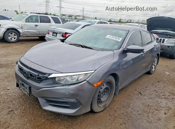 2HGFC2F58JH571928 2018 HONDA CIVIC Gray Передня ліва чверть