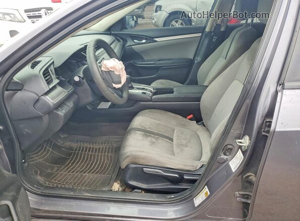 2HGFC2F58JH571928 2018 HONDA CIVIC Gray Вид салону спереду