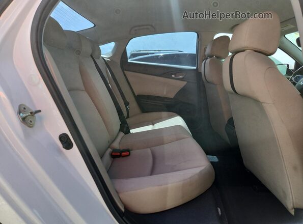 2HGFC2F58JH600618 2018 HONDA CIVIC White Вид задніх сидінь