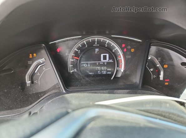 2HGFC2F58JH600618 2018 HONDA CIVIC White Вид щитка приладів