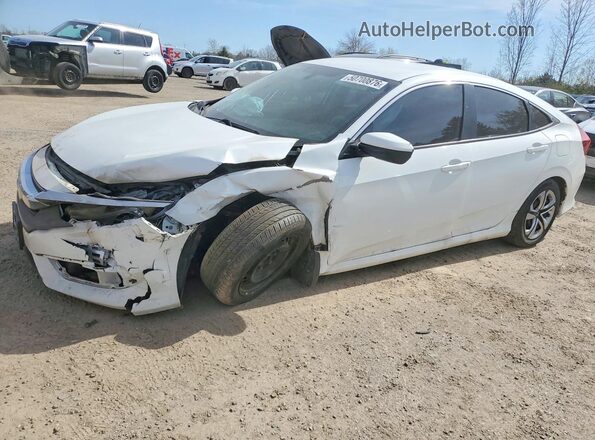 2HGFC2F59JH032881 2018 HONDA CIVIC Белый Передняя левая четверть