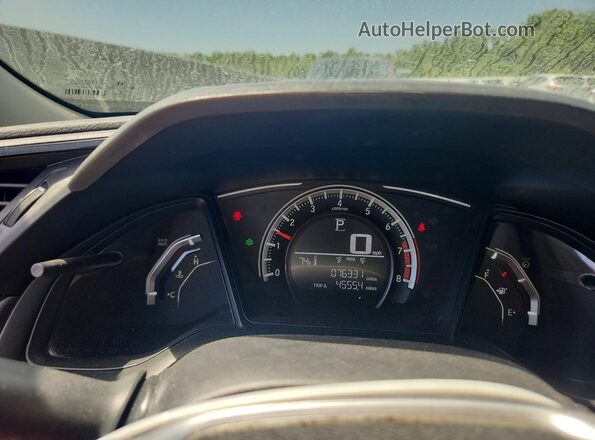 2HGFC2F59JH558704 2018 HONDA CIVIC Black Instrument cluster view