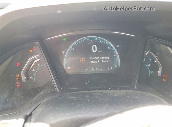 2HGFC2F5XJH011294 2018 HONDA CIVIC Black Widok zestawu wskaźników