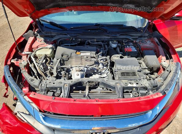 2HGFC2F5XJH597589 2018 HONDA CIVIC Red Вид задньої частини салону