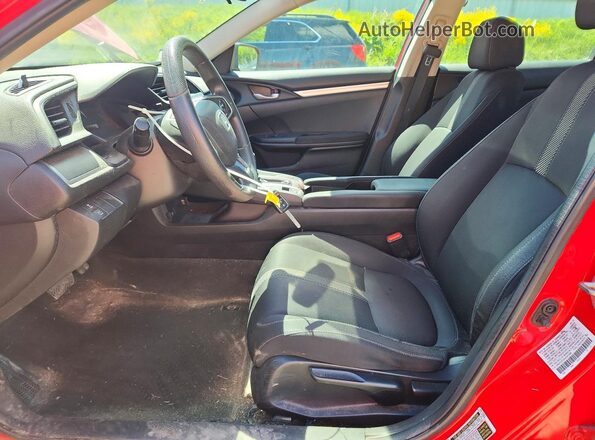 2HGFC2F5XJH597589 2018 HONDA CIVIC Red Вид салону спереду