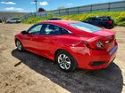 2018 Honda Civic Lx Red vin: 2HGFC2F5XJH597589