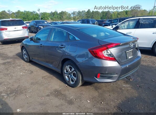 2HGFC2F5XJH610602 2018 HONDA CIVIC Серый Задняя левая четверть