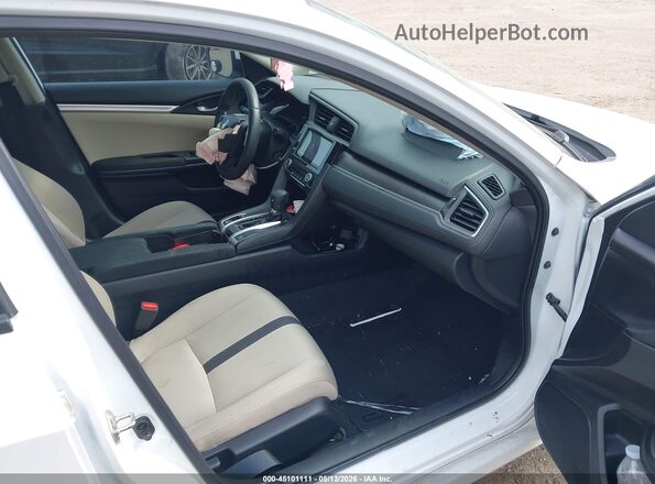 2HGFC2F60KH604446 2019 HONDA CIVIC White წინა სალონის ხედი
