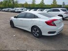 2019 Honda Civic Lx White vin: 2HGFC2F60KH604446