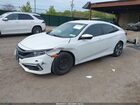 2019 Honda Civic Lx White vin: 2HGFC2F60KH604446