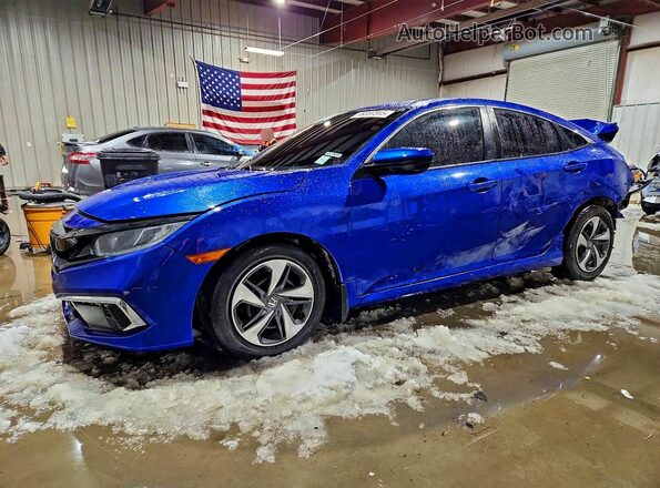 2HGFC2F60LH514568 2020 HONDA CIVIC Blue Przód lewy