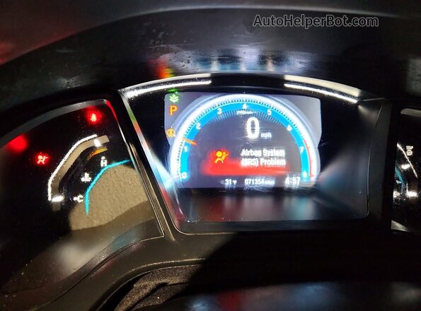 2HGFC2F60LH514568 2020 HONDA CIVIC Blue Widok zestawu wskaźników