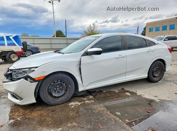 2HGFC2F60LH565472 2020 HONDA CIVIC Белый Передняя левая четверть