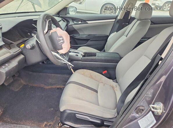 2HGFC2F60LH596348 2020 HONDA CIVIC Gray Вид салону спереду