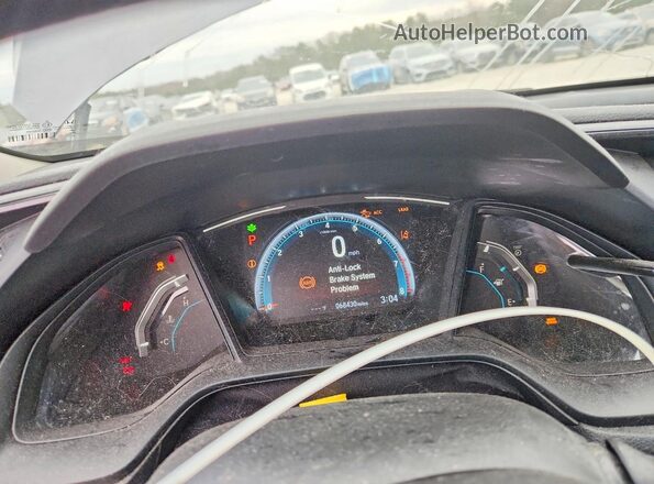 2HGFC2F60LH596348 2020 HONDA CIVIC Gray Вид щитка приладів