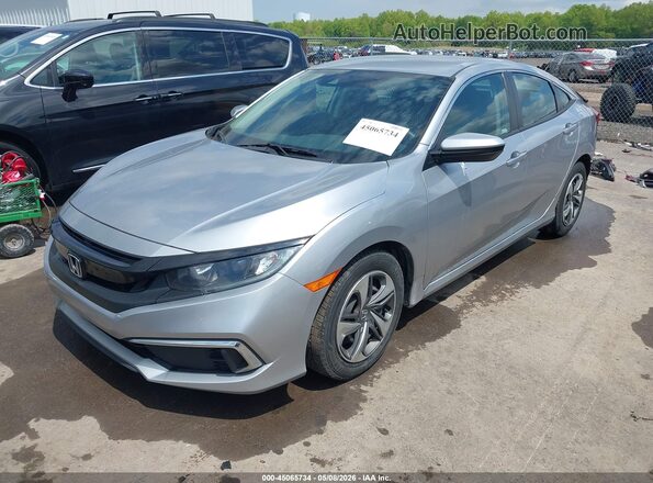 2HGFC2F60MH515169 2021 HONDA CIVIC Серебряный Передняя левая четверть