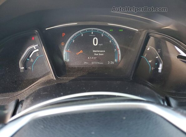 2HGFC2F61KH548775 2019 HONDA CIVIC Silver Вид щитка приладів