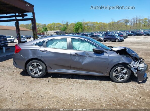 2HGFC2F61LH528849 2020 HONDA CIVIC Серый Вид задней части салона