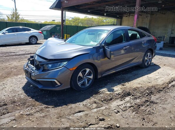 2HGFC2F61LH528849 2020 HONDA CIVIC Серый Передняя левая четверть