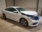 2020 Honda Civic Lx White vin: 2HGFC2F62LH586503