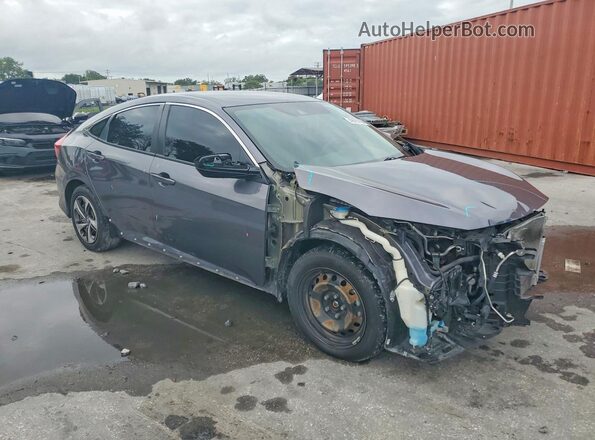 2HGFC2F62MH534337 2021 HONDA CIVIC Серый Передняя правая четверть
