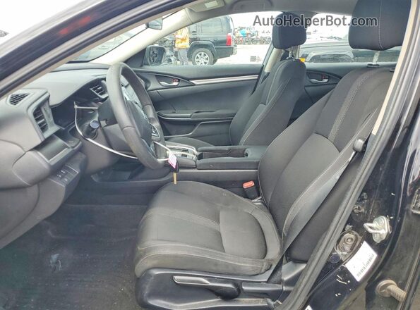 2HGFC2F63KH503336 2019 HONDA CIVIC Черный Вид салона спереди