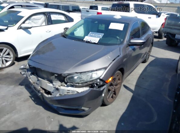 2HGFC2F63LH567068 2020 HONDA CIVIC Серый Передняя левая четверть