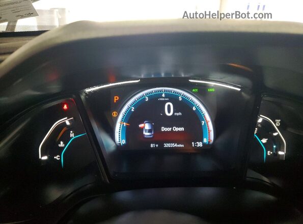 2HGFC2F63MH509771 2021 HONDA CIVIC Gray Instrument cluster view