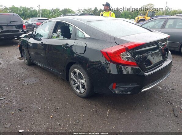 2HGFC2F64KH552867 2019 HONDA CIVIC Black Trasero izquierdo