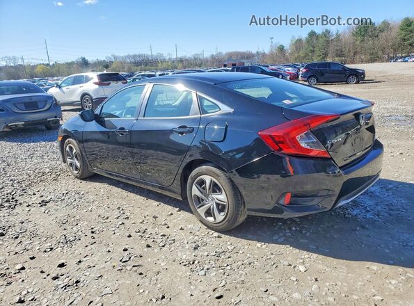 2HGFC2F64KH573038 2019 HONDA CIVIC Черный Задняя левая четверть