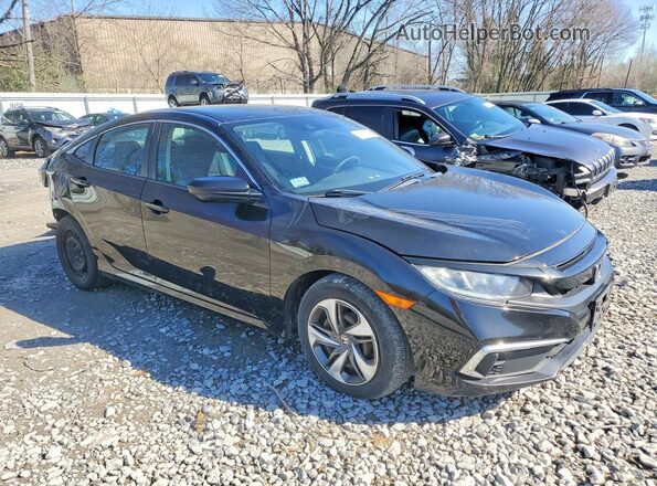 2HGFC2F64KH573038 2019 HONDA CIVIC Черный Передняя правая четверть