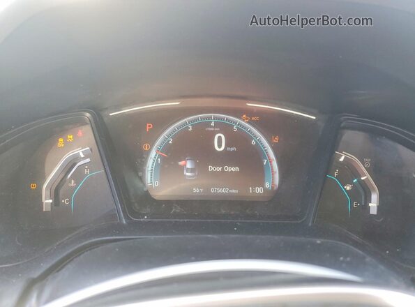 2HGFC2F64KH573038 2019 HONDA CIVIC Черный Вид щитка приборов