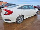2019 Honda Civc White vin: 2HGFC2F64KH575226